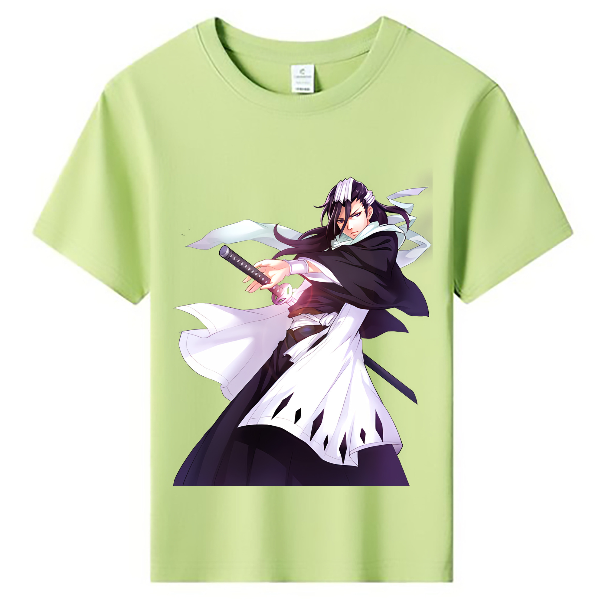 （画像用） ブリーチ くちき びゃくや BLEACH Kuchiki Byakuya 綿100％キッズTシャツ（フロントプリント）